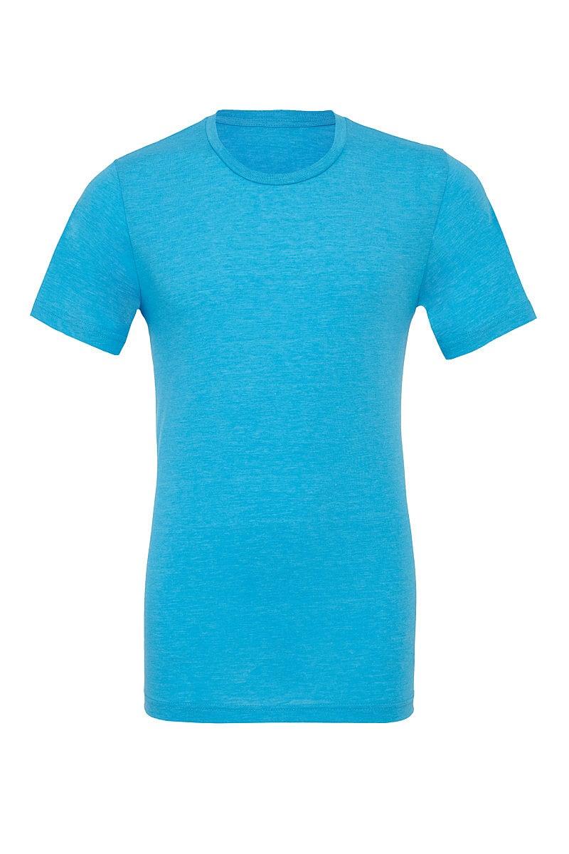 Bella Canvas Mens Tri-blend Short-Sleeve T-Shirt in Aqua Triblend (Product Code: CA3413)