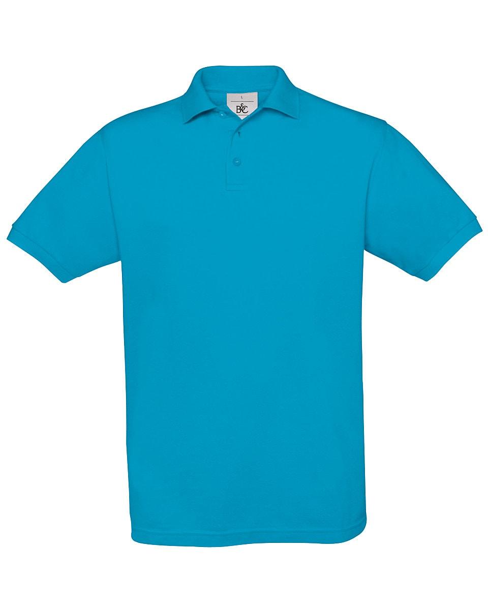 B&C Mens Safran Polo Shirt in Atoll (Product Code: PU409)