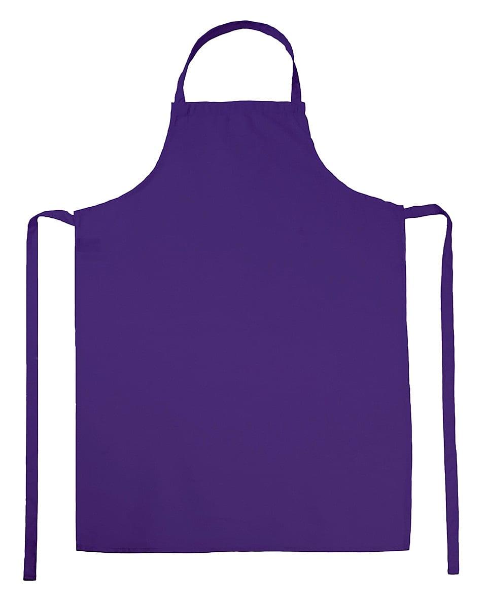 Jassz Bistro Paris Bib Apron in Purple (Product Code: JG21)