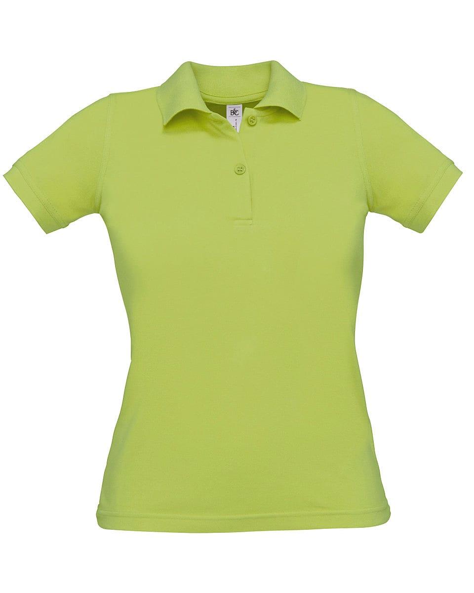B&C Womens Safran Pure Short-Sleeve Polo Shirt in Pistachio (Product Code: PW455)