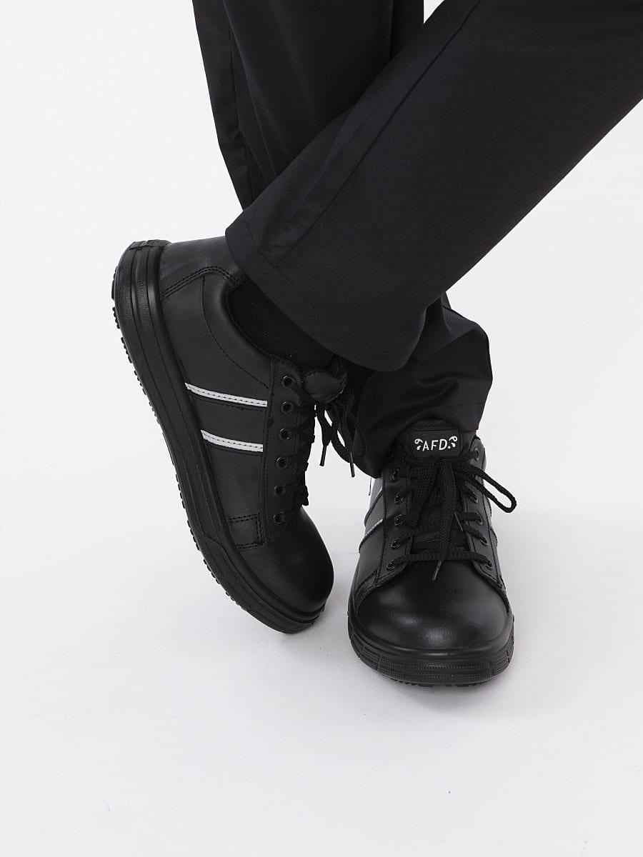 Dennys AFD Safety Trainers in Black / Grey (Product Code: DK86)