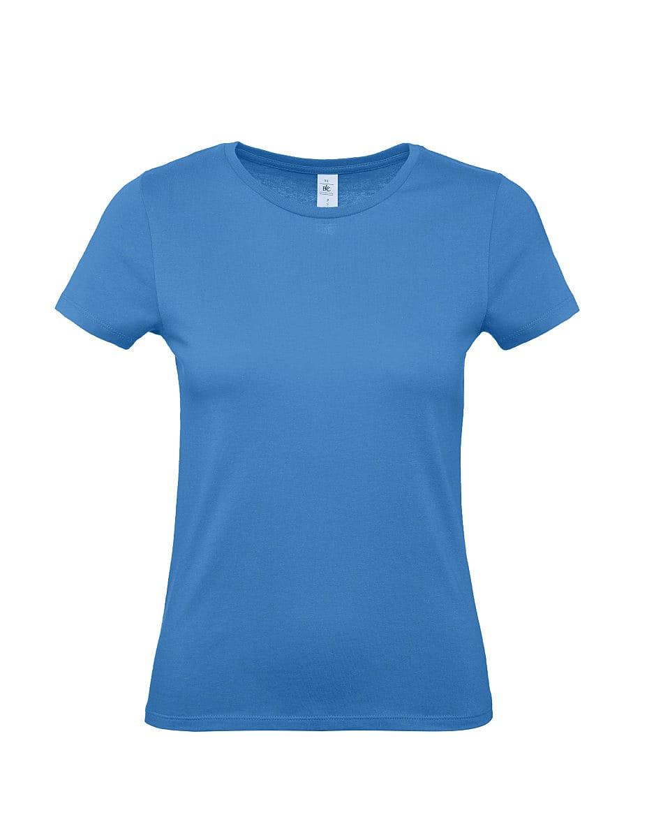 B&C Womens E150 T-Shirt in Azure Blue (Product Code: TW02T)