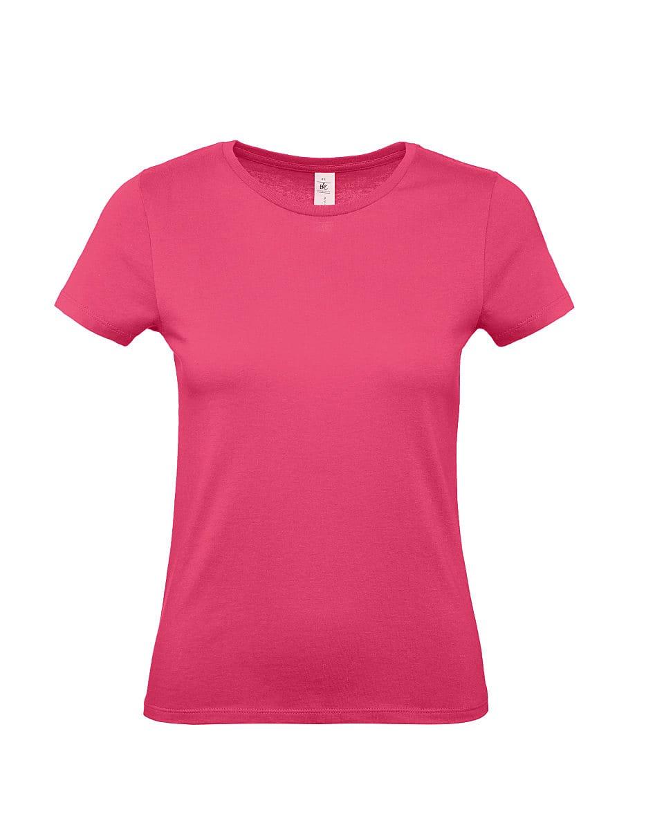 B&C Womens E150 T-Shirt in Fuchsia (Product Code: TW02T)