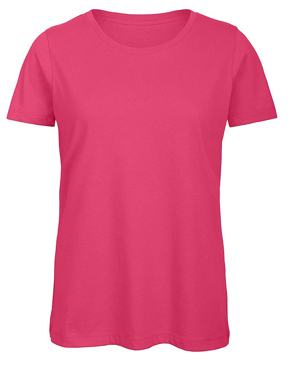 B&C Womens Inspire Crew T-Shirt in Fuchsia (Product Code: TW043)