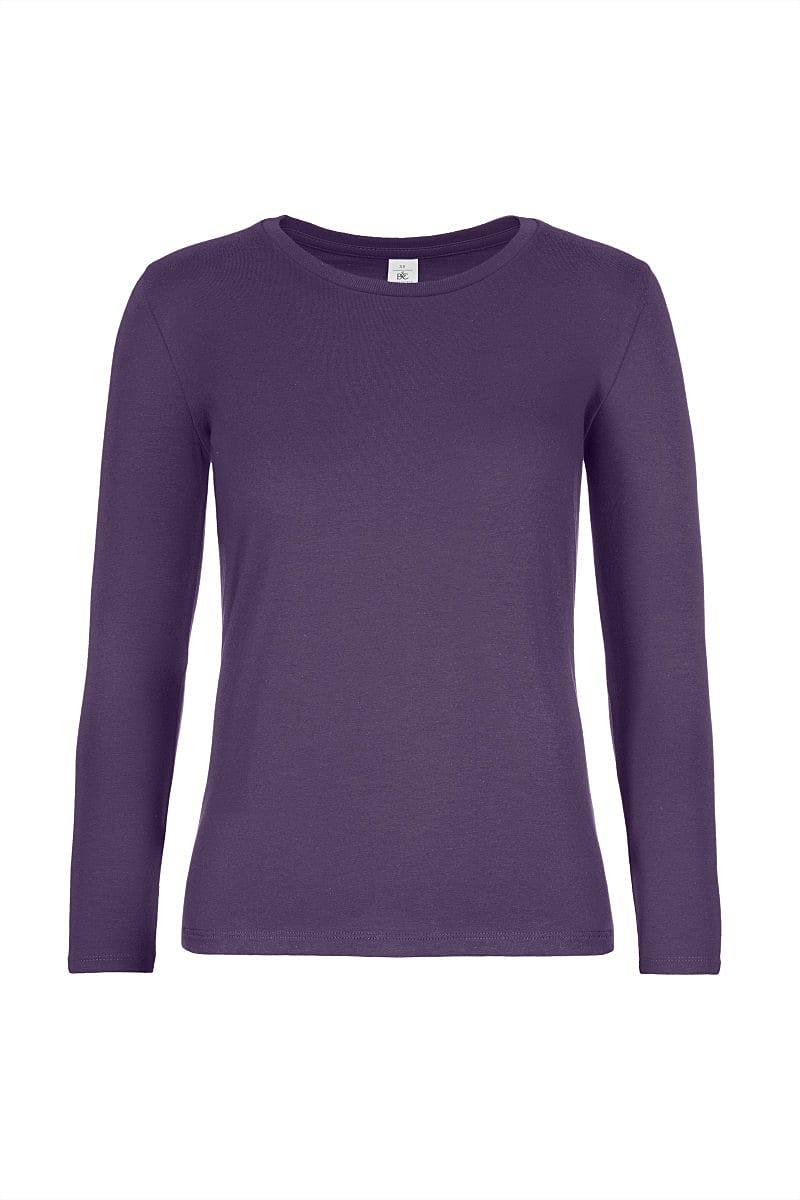 B&C Womens E190 Long-Sleeve Top in Urban Purple (Product Code: TW08T)