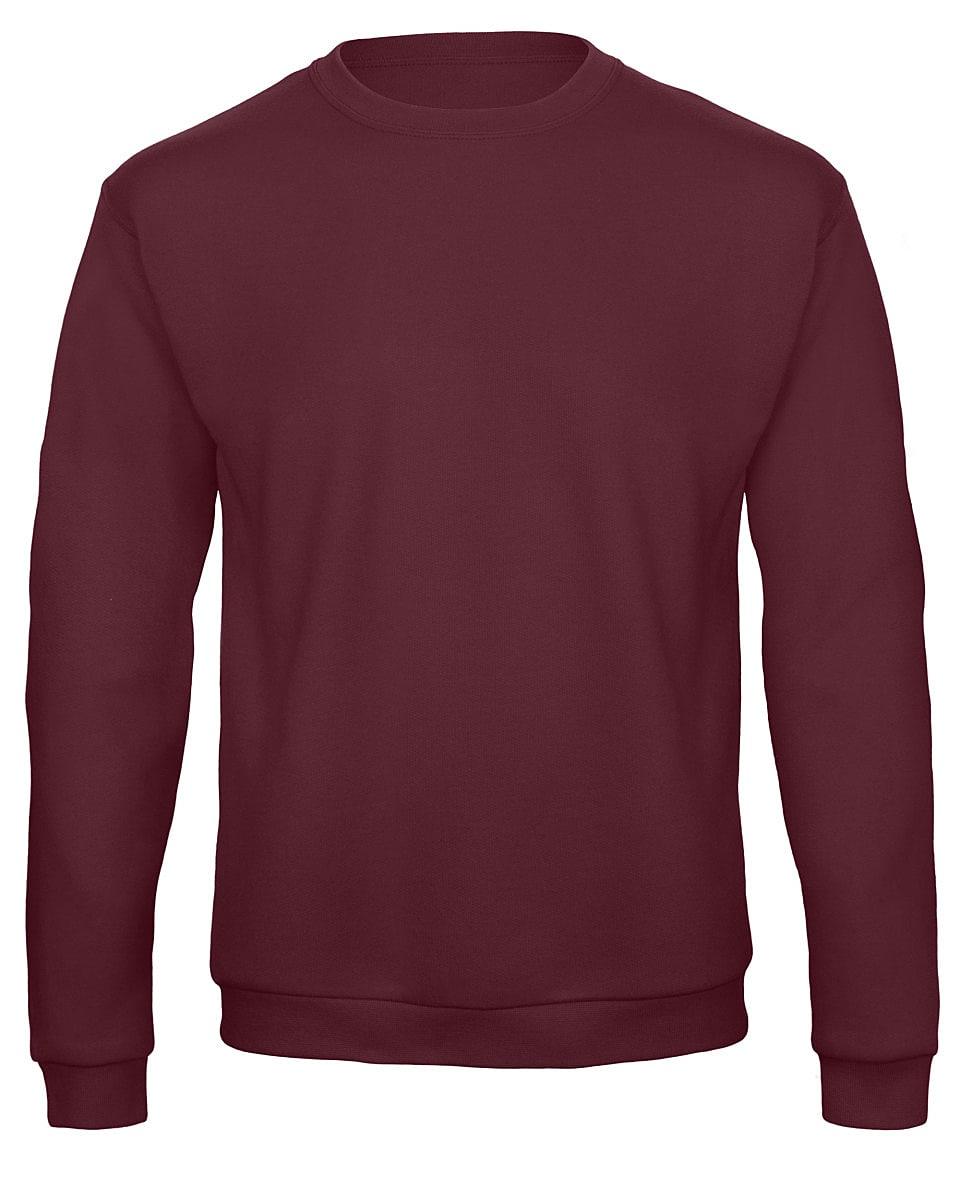 B&C ID.202 50/50 Sweatshirt in Burgundy (Product Code: WUI23)