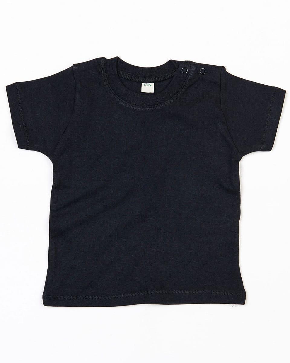 Babybugz Baby T-Shirt in Organic Black (Product Code: BZ02)