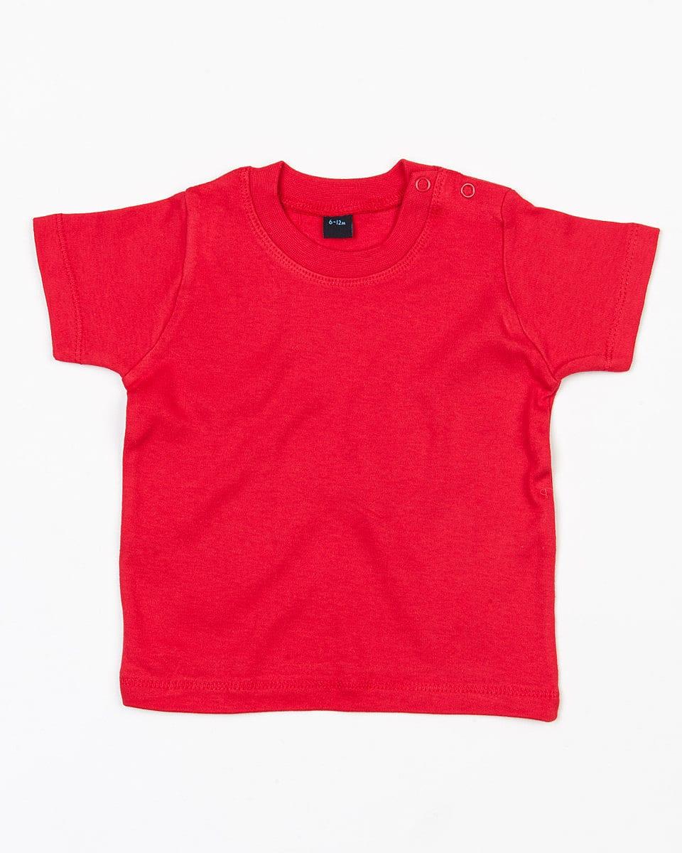 Babybugz Baby T-Shirt in Red (Product Code: BZ02)