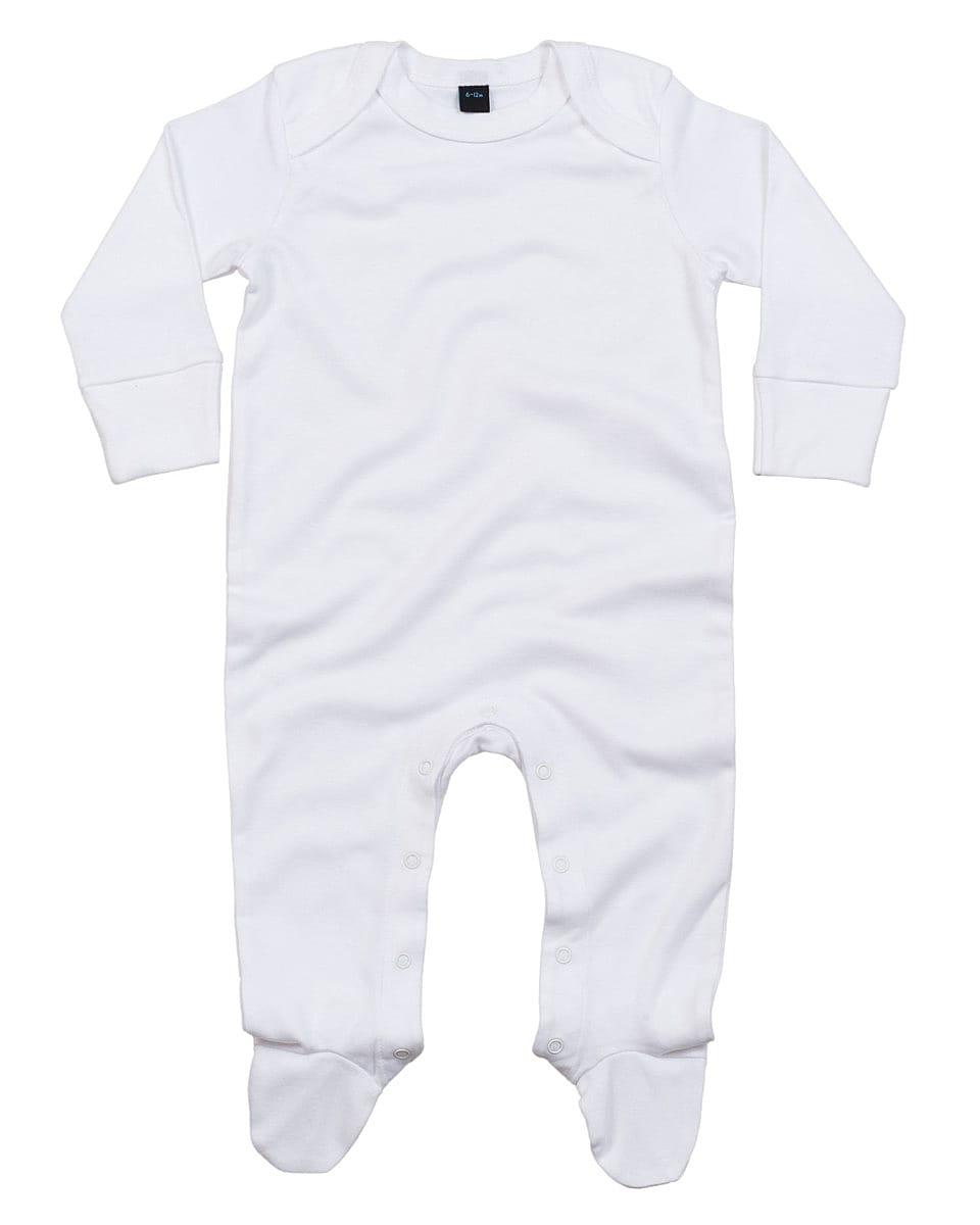 Babybugz Organic Envelope Sleepsuit in White (Product Code: BZ35)