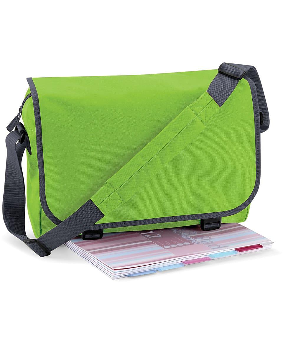 Bagbase Messenger Bag in Lime / Graphite (Product Code: BG21)