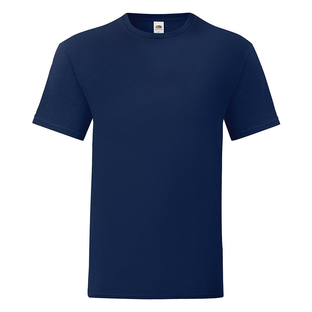 Fruit Of The Loom Mens Iconic T-Shirt in Navy Blue (Product Code: 61430)