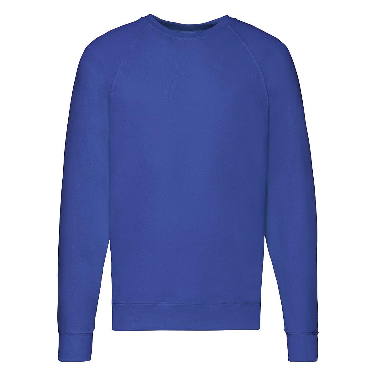 Fruit Of The Loom Mens Lightweight Raglan Sweater in Royal Blue (Product Code: 62138)