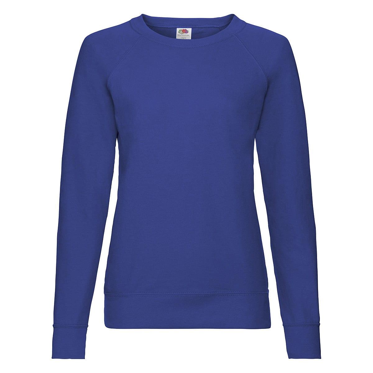 Fruit Of The Loom Lady-Fit Lightweight Raglan Sweater in Royal Blue (Product Code: 62146)
