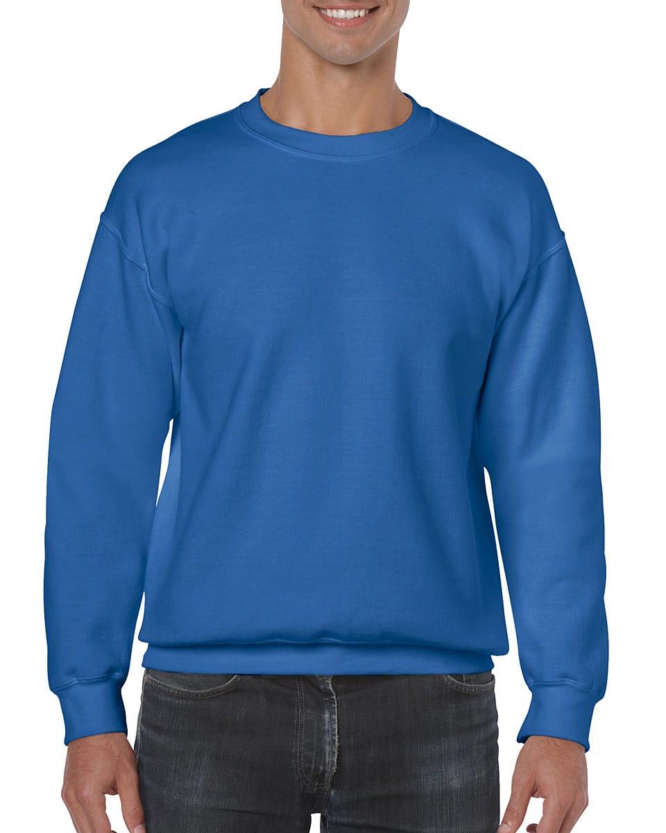 Gildan Heavy Blend Adult Crewneck Sweatshirt in Royal Blue (Product Code: 18000)