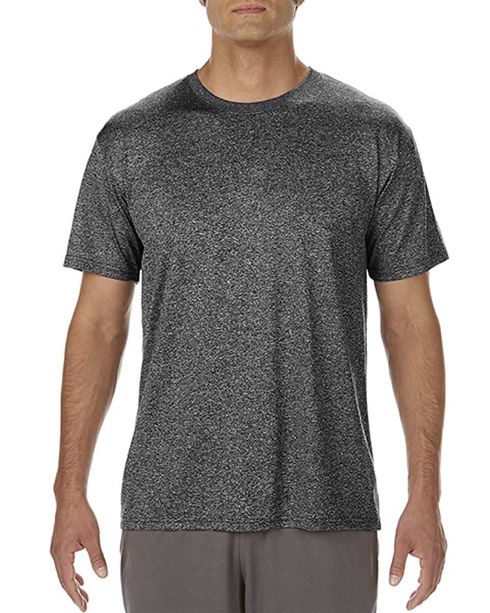 Gildan Adult Core T-Shirt in Heather Sport Black (Product Code: 46000)