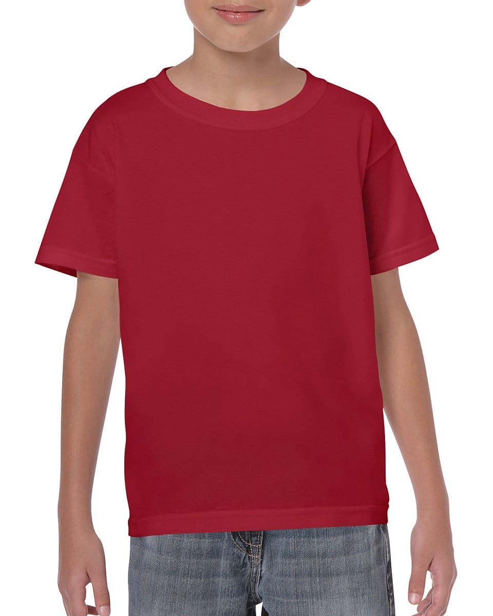 Gildan Childrens Heavy Cotton T-Shirt in Cardinal (Product Code: 5000B)