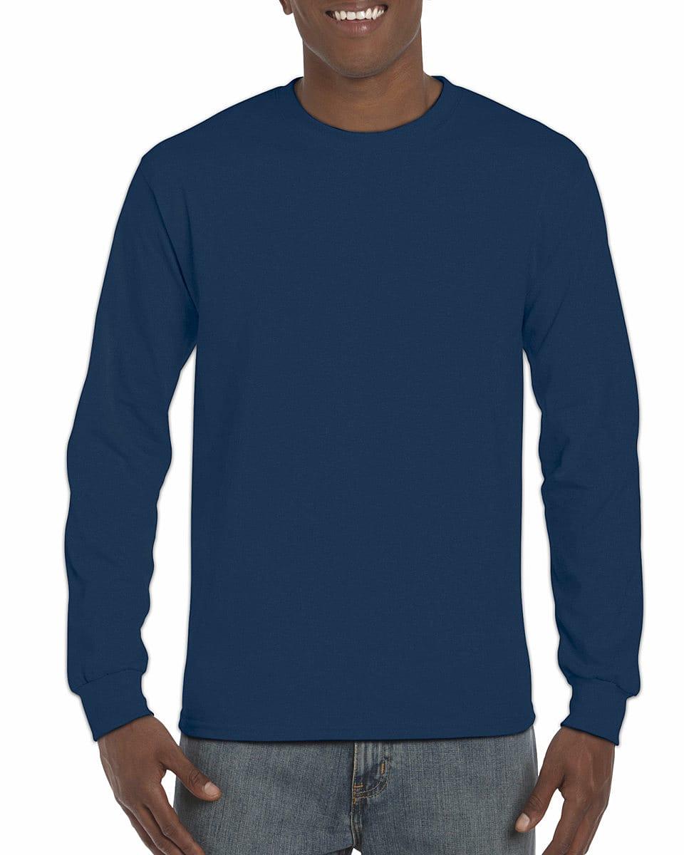 Gildan Hammer Gildan Mens Long-Sleeve Hammer T-Shirt in Sport Dark Navy (Product Code: H400)