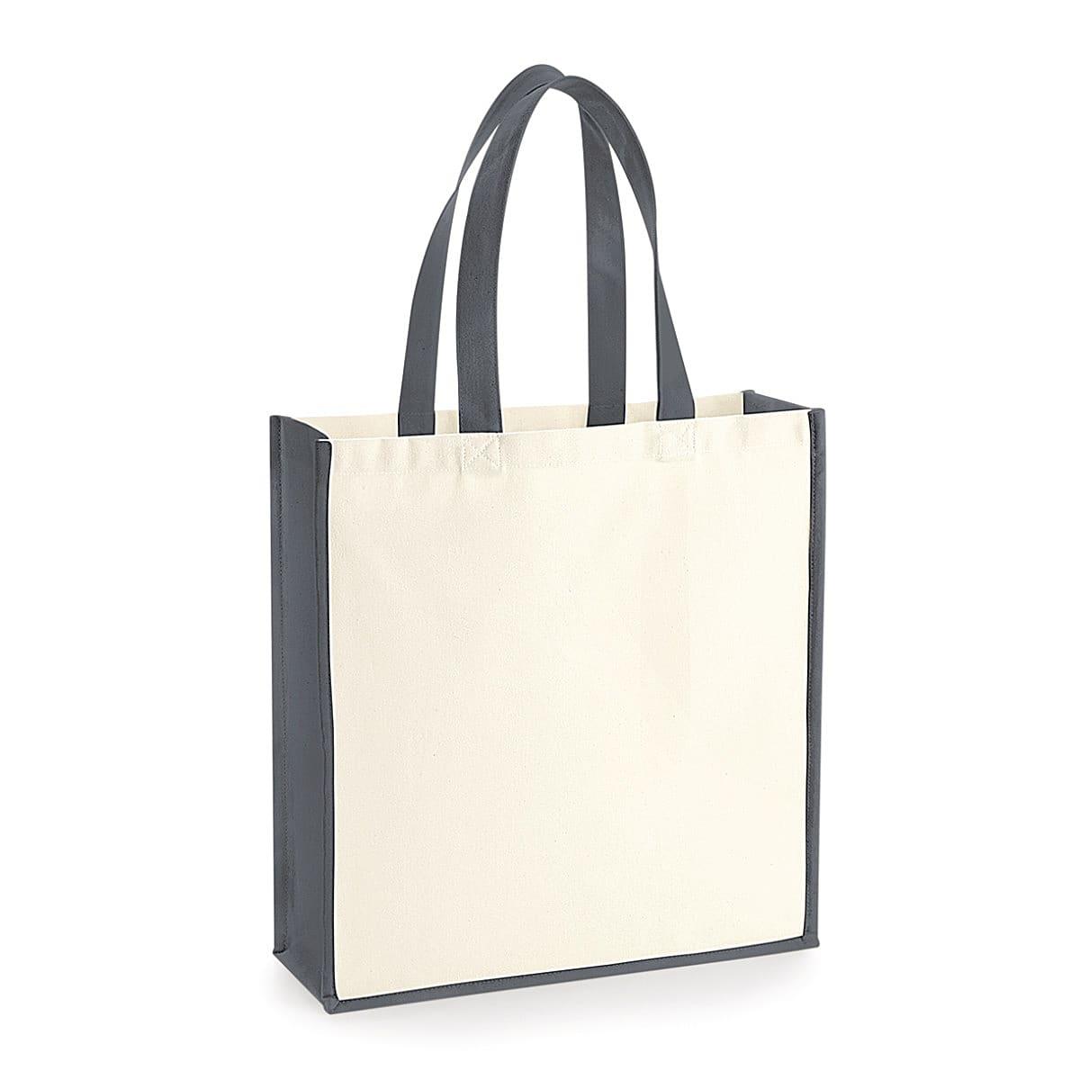 Westford Mill Gallery Canvas Tote in Natural / Graphite (Product Code: W600)