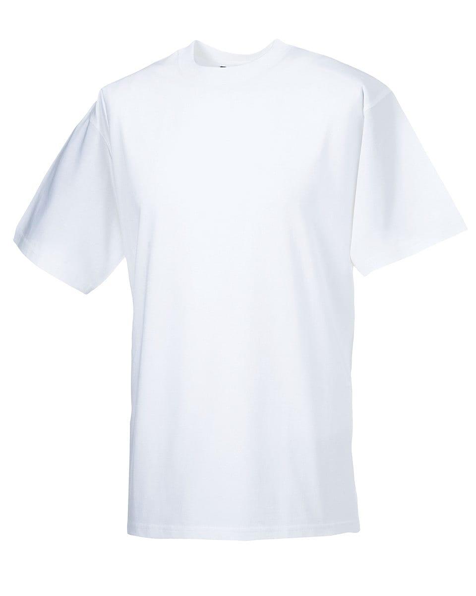 Russell Mens Classic Heavyweight T-Shirt in White (Product Code: 215M)