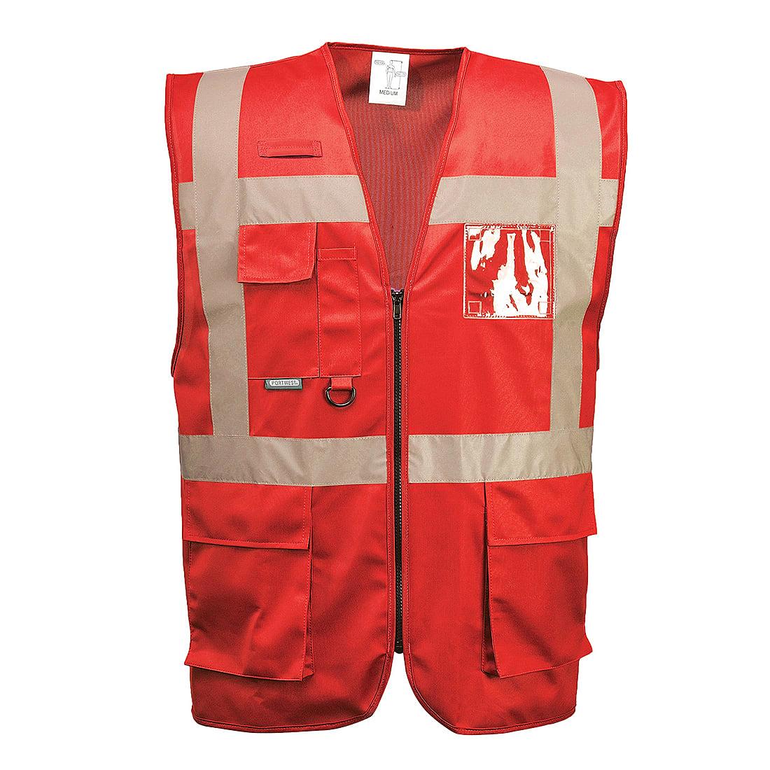 Portwest F476 Iona Executive Vest in Red (Product Code: F476)