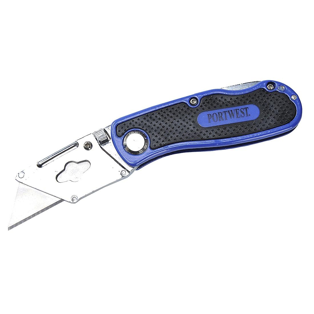 Portwest Folding Utility Knife in Blue (Product Code: KN30)
