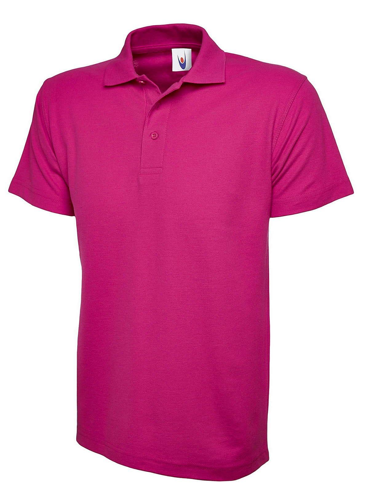 Uneek 220GSM Classic Polo Shirt in Hot Pink (Product Code: UC101)