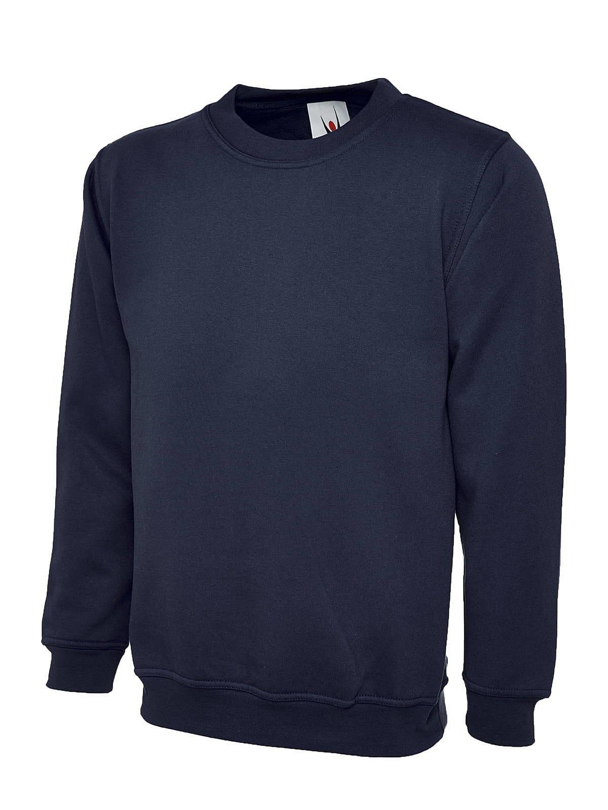 Uneek 300GSM Classic Sweatshirt in Navy (Product Code: UC203)
