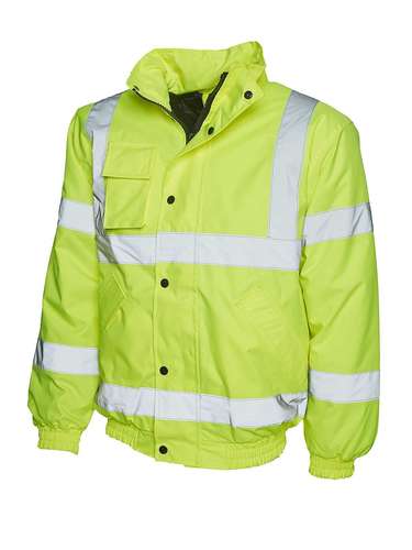 Uneek High Visibility Bomber Jacket | UC804 | Workwear Supermarket