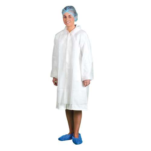 Portwest Disposable Visitors Coat PP (Pack of 200) - D118