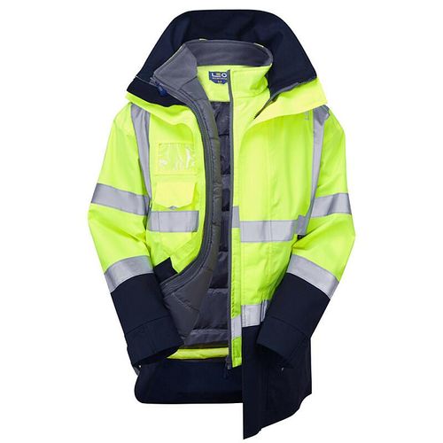 Leo 3-in-1 CLOVELLY Anorak (CI.3) with TORRINGTON Bodywarmer (Cl.2) Yellow/Navy