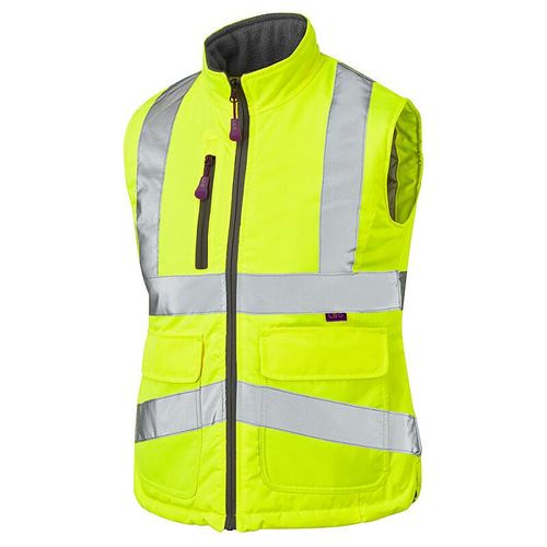 Leo Sandymere ISO 20471 Class 1 Bodywarmer Yellow