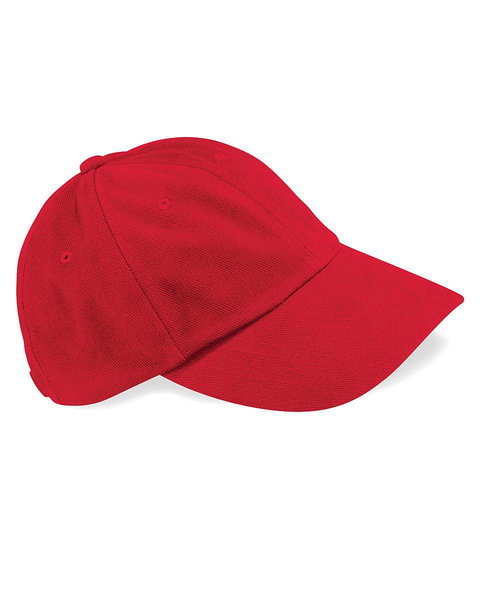 Beechfield LP Heavy Brushed Cotton Cap in Classic Red (Product Code: B57)