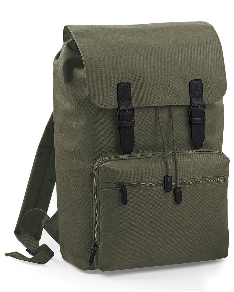 Bagbase Heritage Laptop Backpack in Olive / Black (Product Code: BG613)