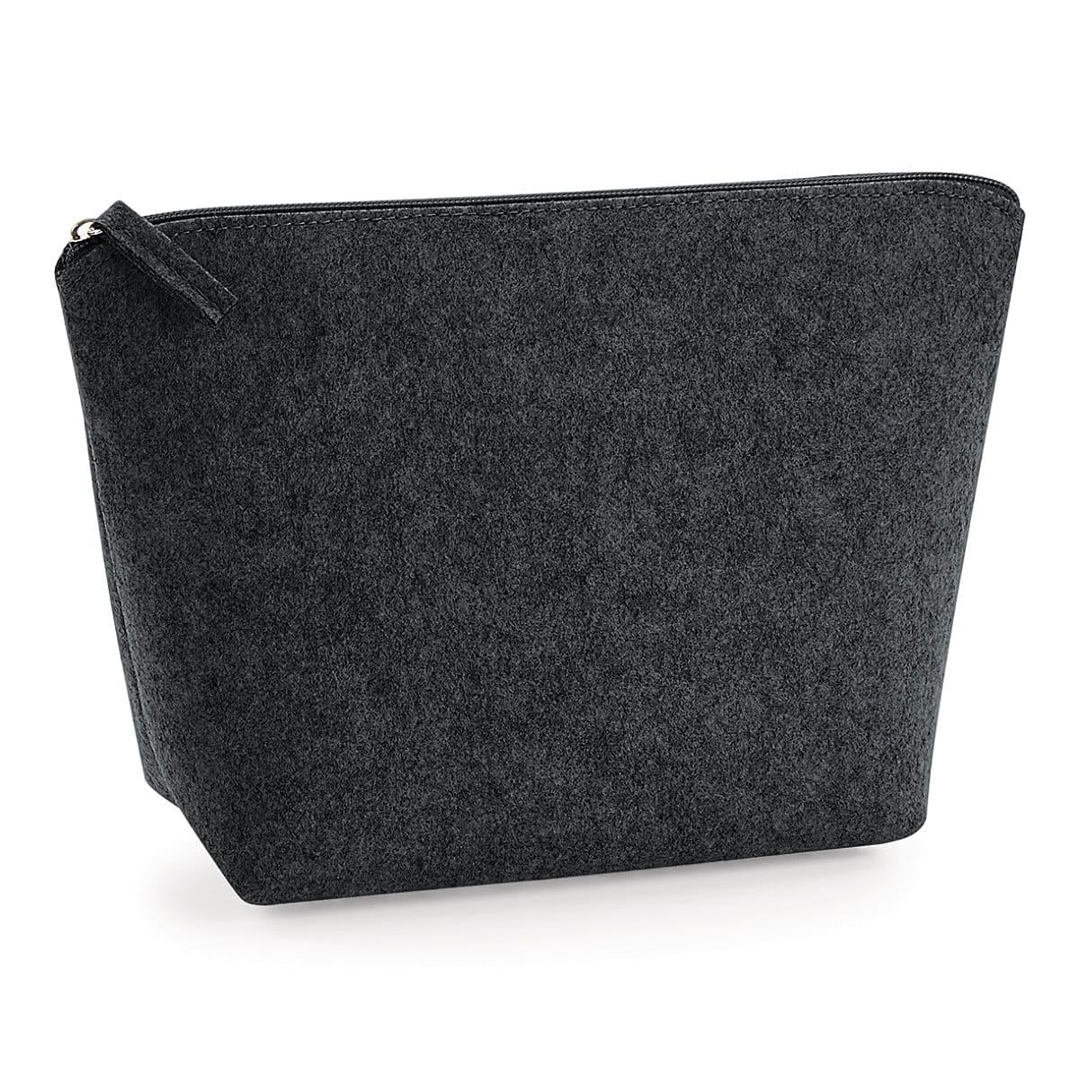 Bagbase Felt Accessory Bag in Charcoal Melange (Product Code: BG724)