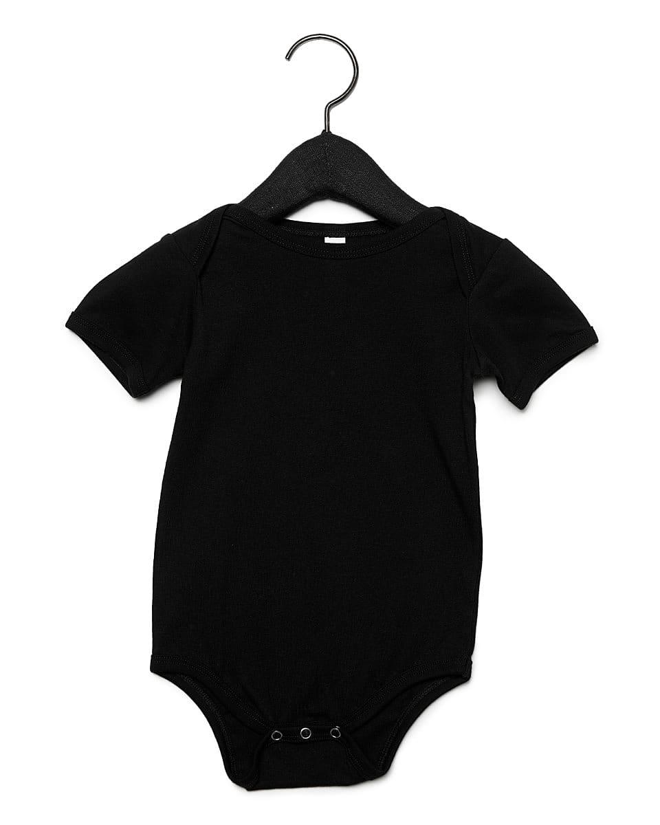Bella Baby Jersey Short-Sleeve Onesie in Black (Product Code: BE100B)