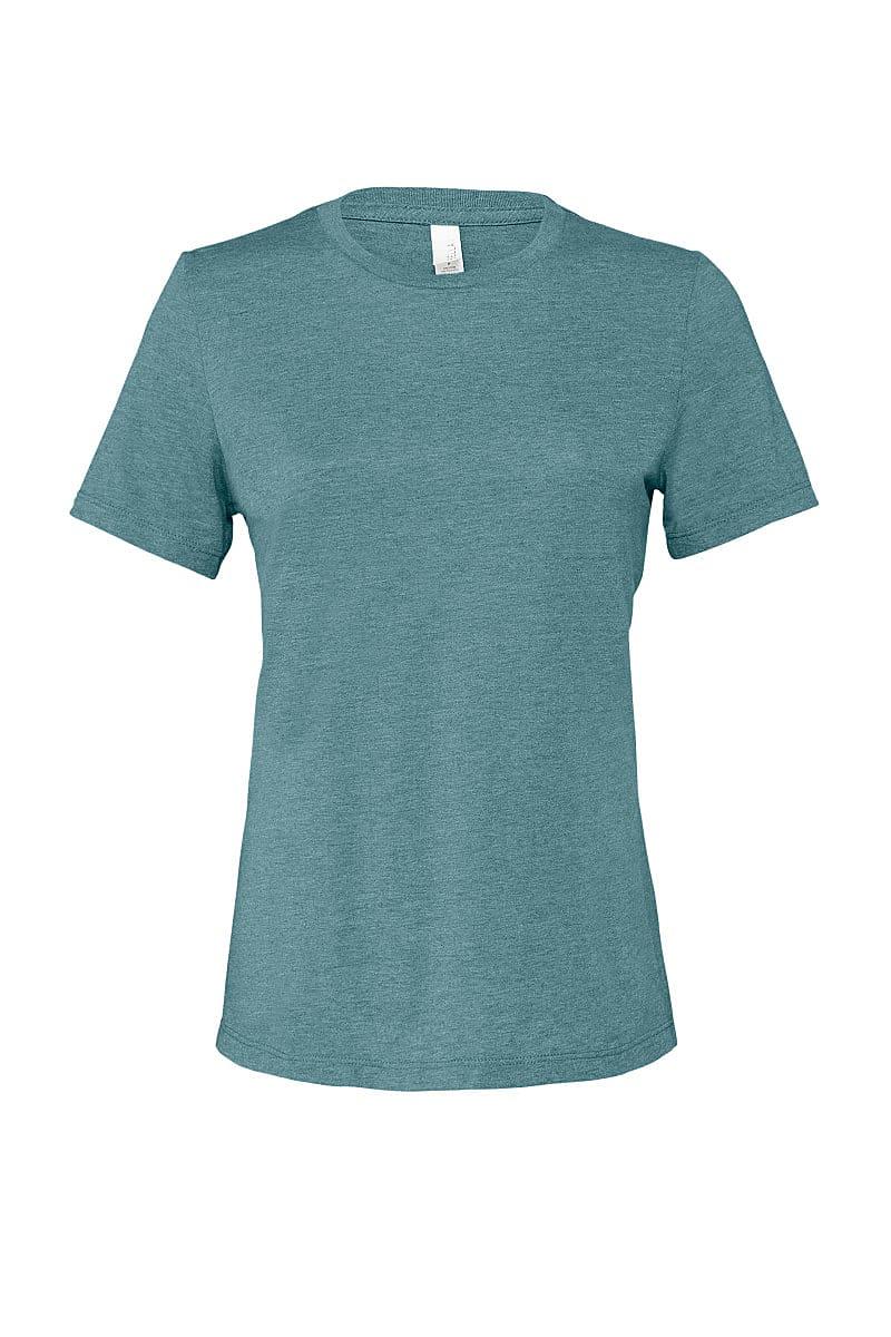 Bella Womens Relaxed Jersey Short-Sleeve T-Shirt in Heather Deep Teal (Product Code: BE6400)