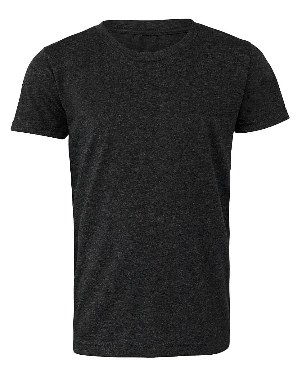 Bella Canvas Youth Triblend Short-Sleeve T-Shirt in Charcoal Black Triblend (Product Code: CA3413Y)