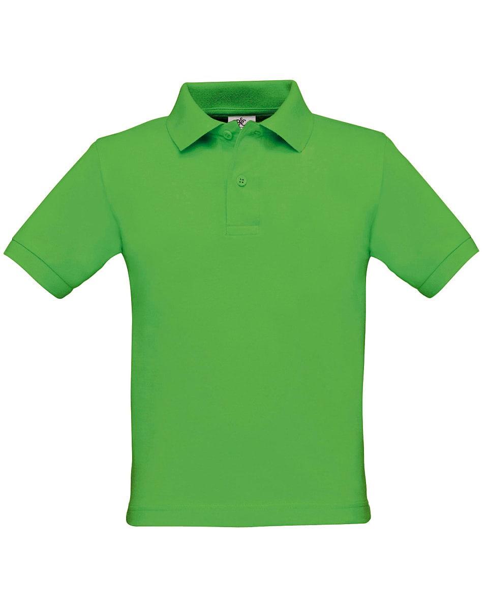 B&C Childrens Safran Polo Shirt in Real Green (Product Code: PK486)