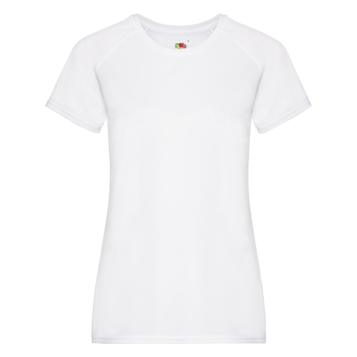 Fruit Of The Loom Womens Performance T-Shirt in White (Product Code: 61392)