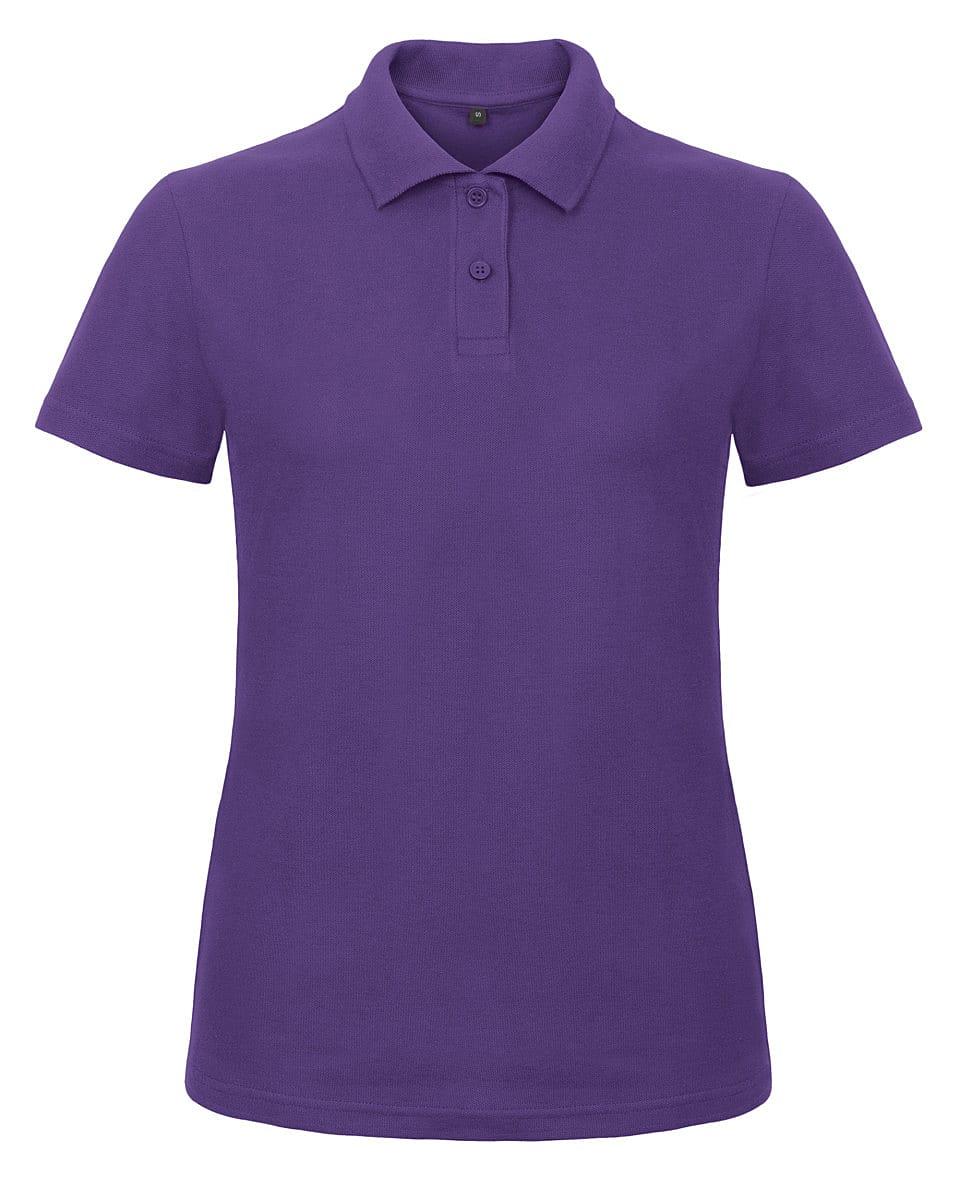 B&C Womens ID.001 Polo Shirt in Purple (Product Code: PWI11)