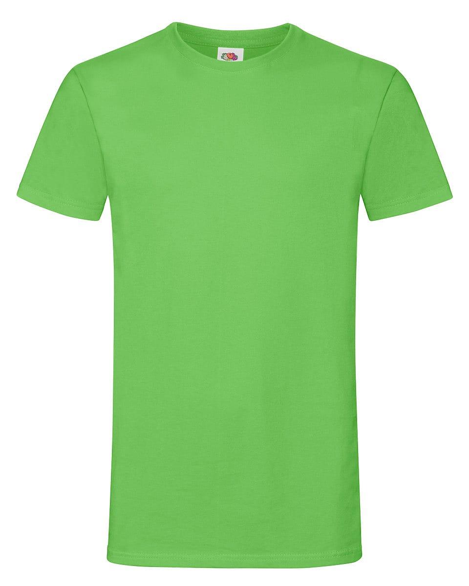 Fruit Of The Loom Mens Softspun T-Shirt in Lime (Product Code: 61412)