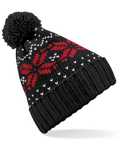 Beechfield Fair Isle Snowstar Beanie Hat
