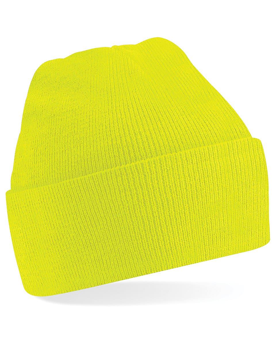 Beechfield Junior Knitted Hat in Fluorescent Yellow (Product Code: B45B)