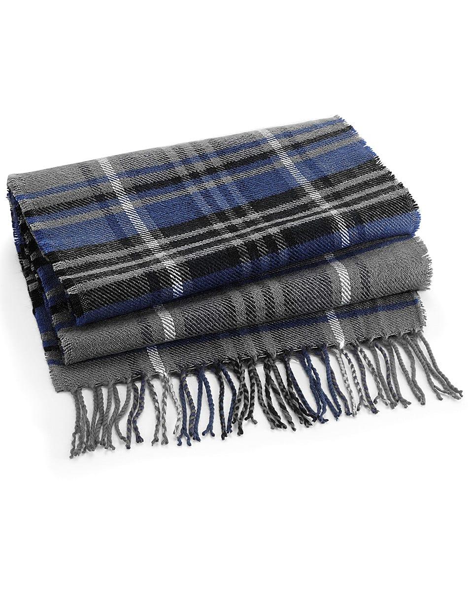 Beechfield Classic Check Scarf in Grey Check (Product Code: B489)