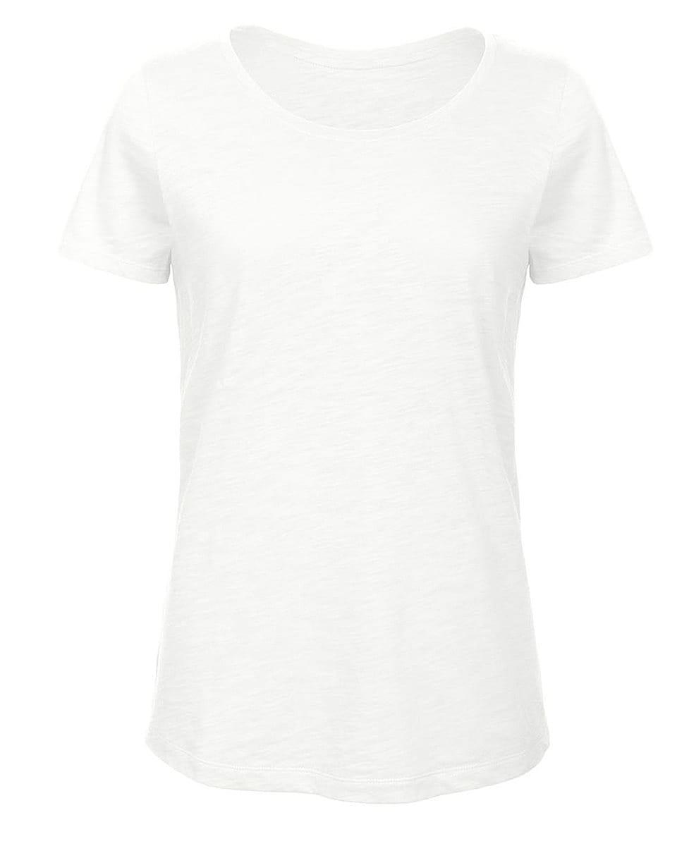B&C Womens Inspire Slub T-Shirt in Chic Pure White (Product Code: TW047)