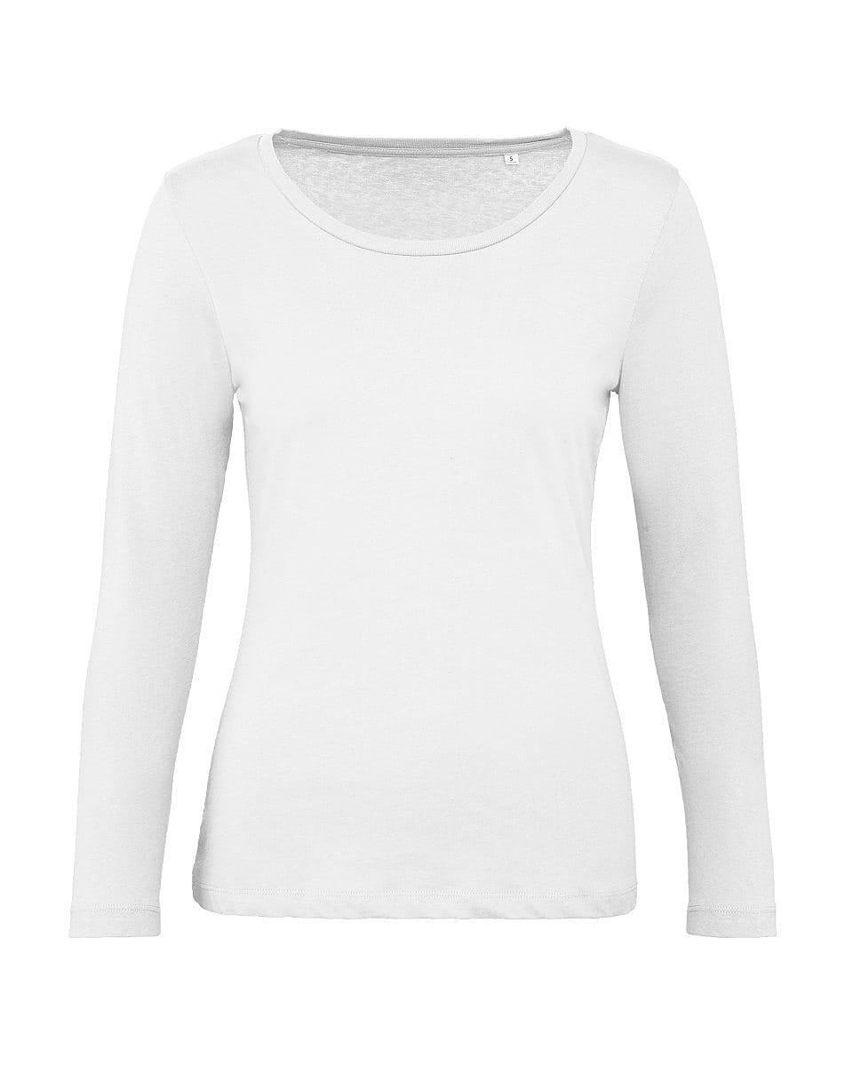 B&C Womens Inspire Long-Sleeve T-Shirt in White (Product Code: TW071)