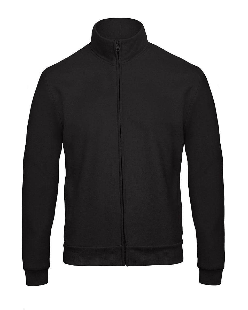 B&C ID.206 50/50 Full-Zip Sweat Jacket in Black (Product Code: WUI26)