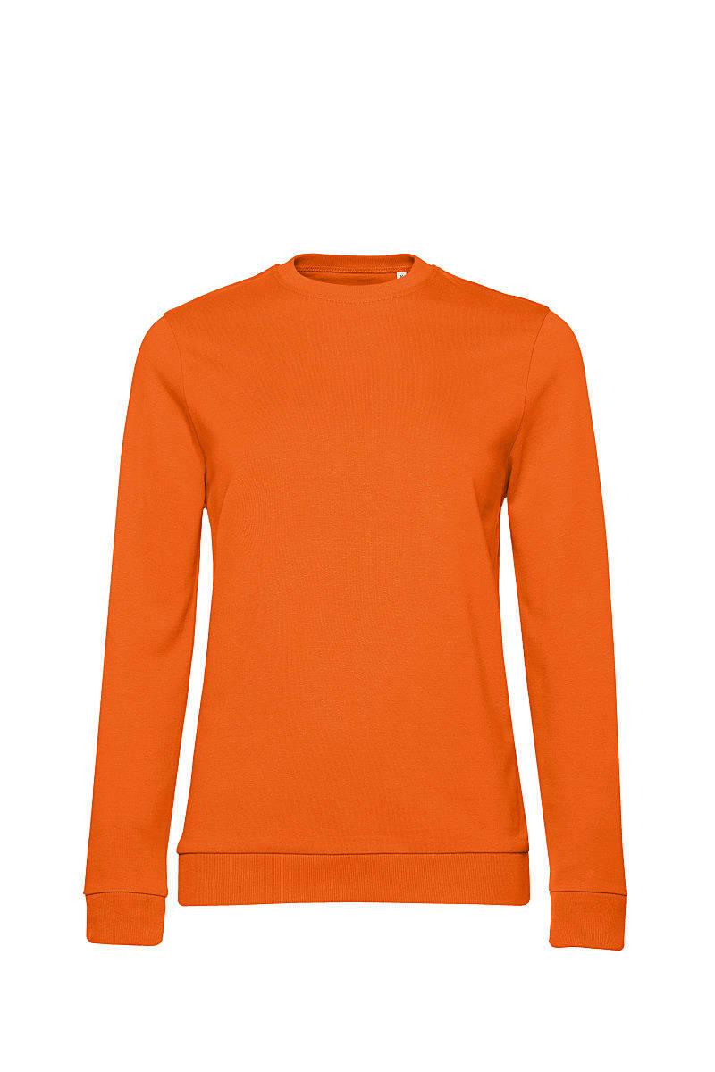 B&C Womens set In Sweatshirt in Pure Orange (Product Code: WW02W)