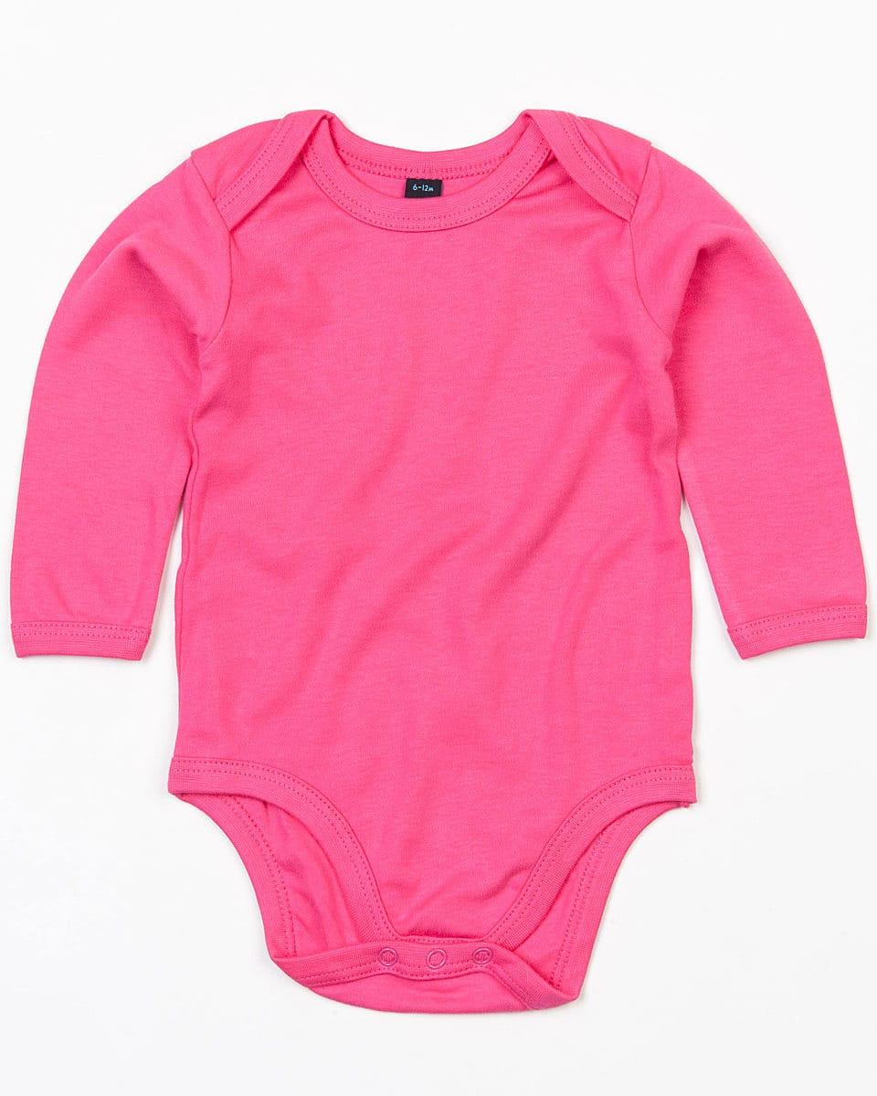 Babybugz Organic Long-Sleeve Bodysuit in Fuchsia (Product Code: BZ30)