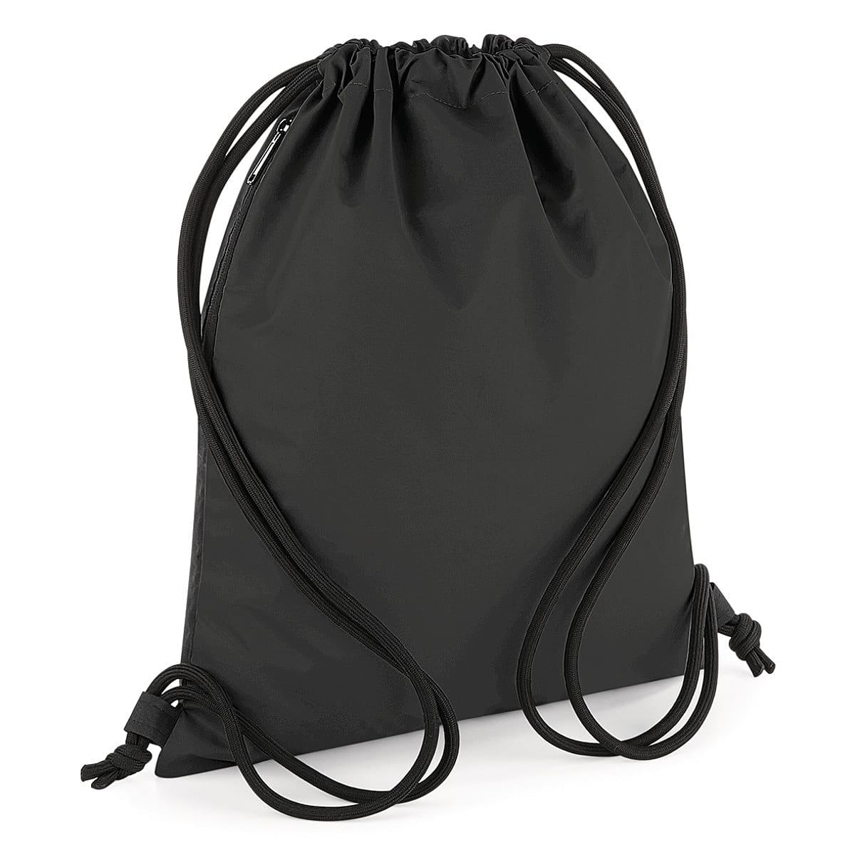 Bagbase Reflective Gymsac in Black / Reflective (Product Code: BG137)